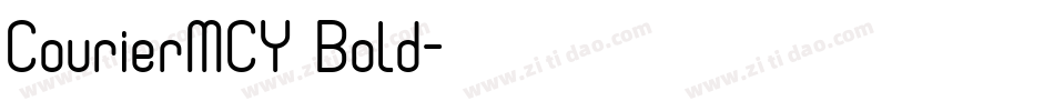 CourierMCY Bold字体转换